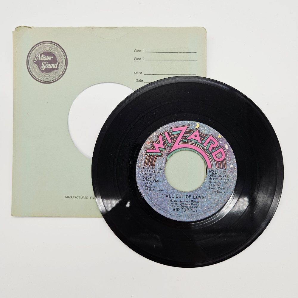 VINTAGE 45 7" VINYL RECORD | Air Supply "All Of Of Love " & "Old Habits D..."
